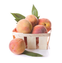 Peaches In Basket