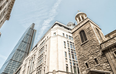 Sticker - London City. Modern skyline of business district