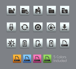 Wall Mural - energy and storage - eps file includes 5 colors.