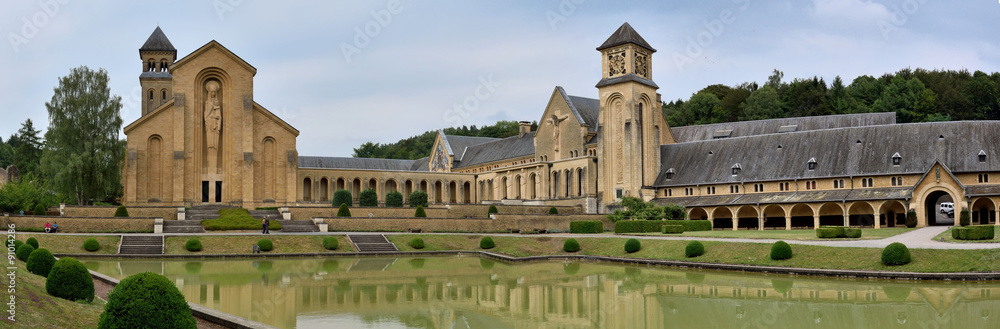 Abbaye d’Orval, Belgique - obrazy, fototapety, plakaty 