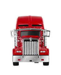 Red american truck