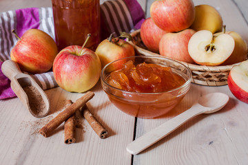 Wall Mural - apple jam with cinnamon