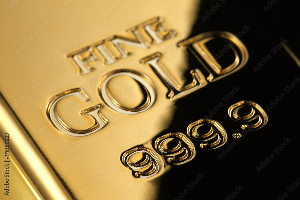 Gold ingot/FINE GOLD 999.9 Stock Photo | Adobe Stock