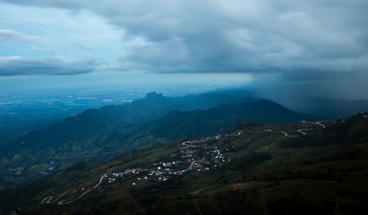 Mountain road at ( phu tubberk) in Phu Hin Rong Kla National Par