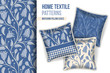 Pattern and set of decorative throw pillows