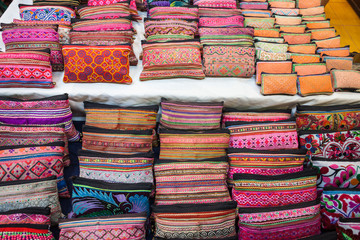 Colorful thai fabric