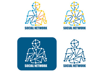 Wall Mural - Social Network concept.