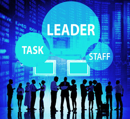 Wall Mural - Leader Leadership Manager Task Staff Concept