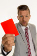 © Gina Sanders - Manager mit roter Karte