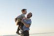 © Louis-Photo - Father with is son at the sunset