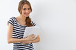 © rogerphoto - Student Girl near ther wall