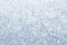 Ice Pattern On Frozen Window Christmas Background