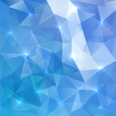 Wall Mural - Blue abstract vector shining ice background