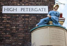 High Petergate In York, England.
