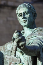 Constantine Statue In York, England.