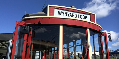 Wall Mural - Auckland Dockline Wynyard Quarter Tram