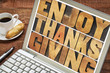 Enjoy Thanksgiving typography