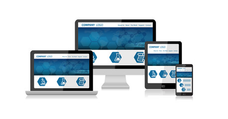 responsive web design on various device