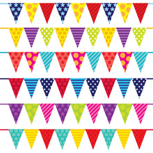 Colorful Cute Bunting And Banner Suitable For Your Cute Party Decoration
