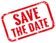 Save the date Stempel rot 