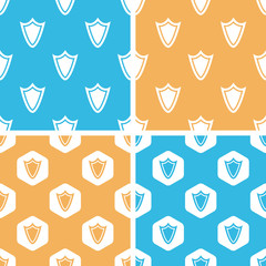 Wall Mural - Shield pattern set, colored