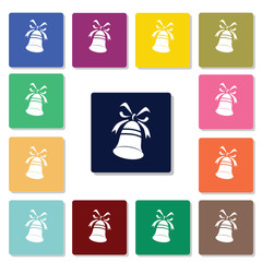 Wall Mural - Christmas bell icon