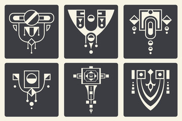 Wall Mural - vector abstract ornaments for design of printed and web products
