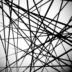 Aufkleber - Abstract vector. Straight, pointed lines placed randomly.