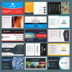 Wall Mural - Set of Modern Creative and Clean Business Card Templates