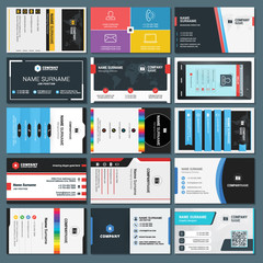 Wall Mural - Set of Modern Creative and Clean Business Card Templates