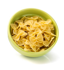 Poster - pasta farfalle isolated on white