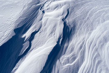 Wall Mural - Texture of the snow blowing