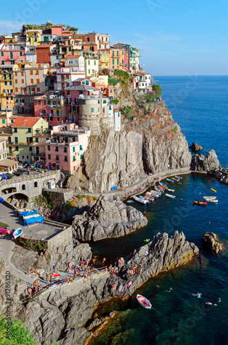 Naklejka samoprzylepna Manarola, cinque terre (włoska Riwiera, Liguria) portret w formacie