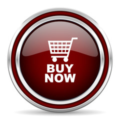 Aufkleber - buy now red glossy web icon
