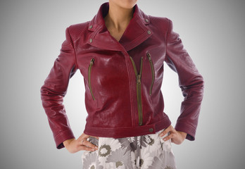 Wall Mural - Stylish jacket isolated on model