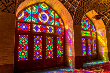 Wall Mural - Nasir Al-Mulk Mosque colored glass