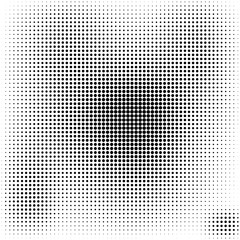 Canvas Print - halftone dots background black and white stylish