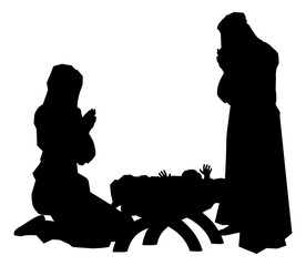 Nativity Scene Silhouettes