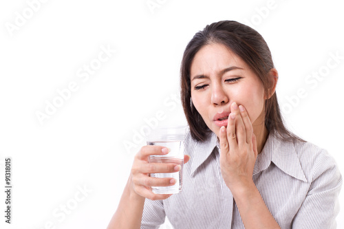 Fotografia woman suffering from tooth sensitivity