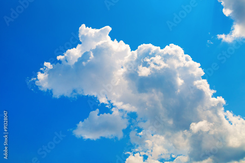 Naklejka nad blat kuchenny Blue sky and cloud