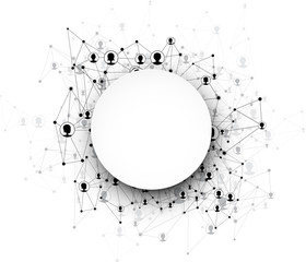 Wall Mural - Global communication background.