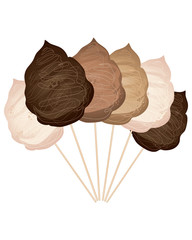 Wall Mural - chocolate cotton candy