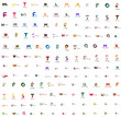 © antishock - Mega set of letter logos