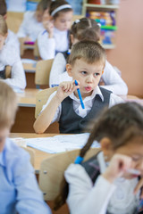 children in classroom