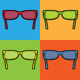 sunglasses lichtenstein pop art