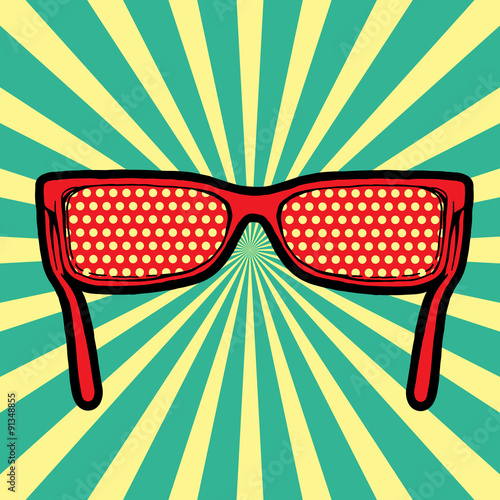 sunglasses pop art Slika na platnu