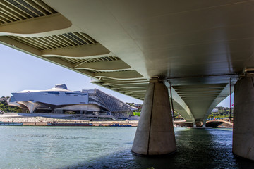 Poster - Le Pont Raymond Barre entre Gerland et Confluence