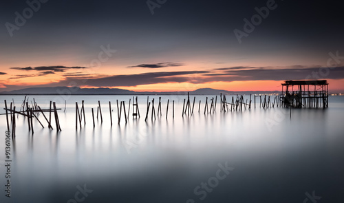 Fotografia  Reflection from a sunset