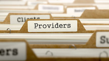 Providers Concept With Word On Folder.
