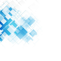 Wall Mural - vector blue squares. abstract background.